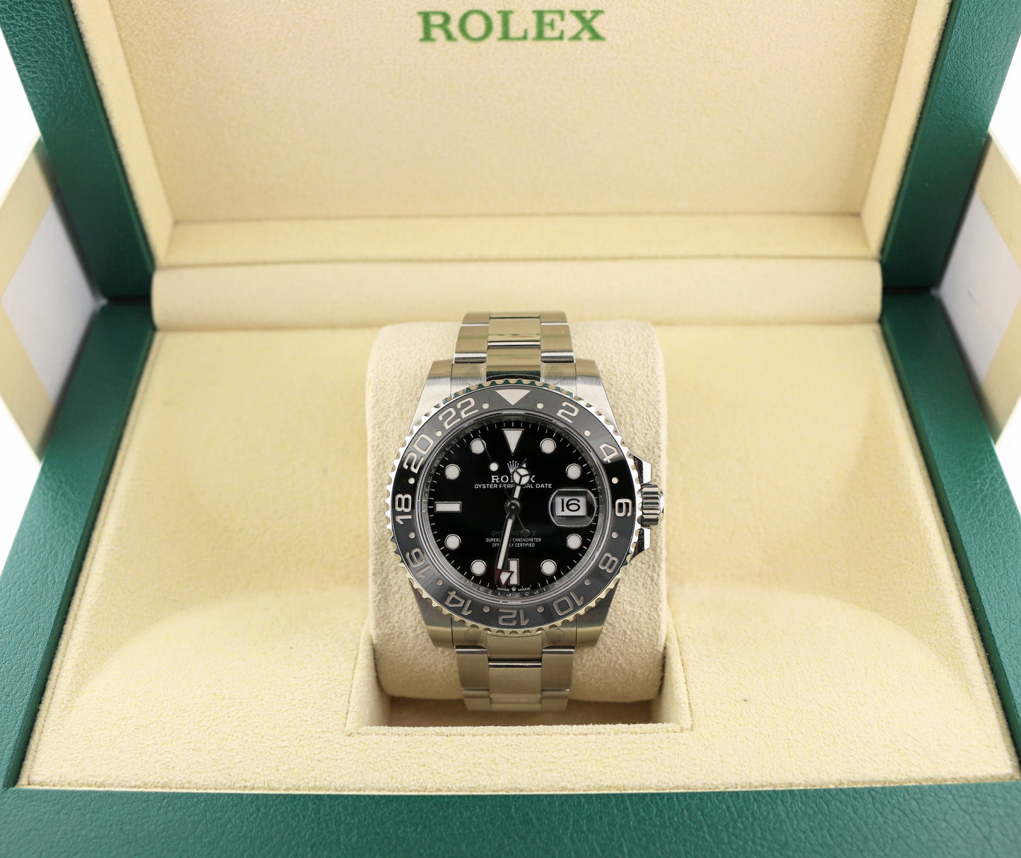 Unworn 2024 Rolex GMT-Master II 126710GRNR Bruce Wayne Stickered No Papers 40mm