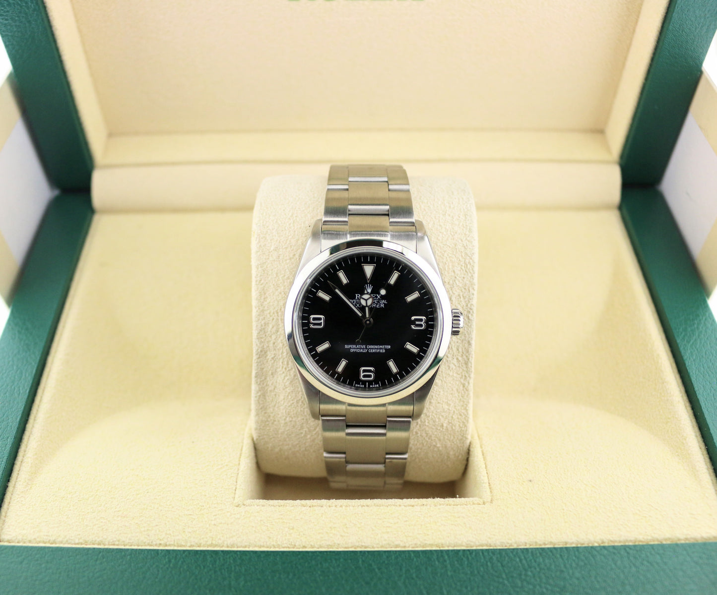 2008 Rolex Explorer 114270 Black Dial SS Oyster Engraved Rehault No Papers 36mm