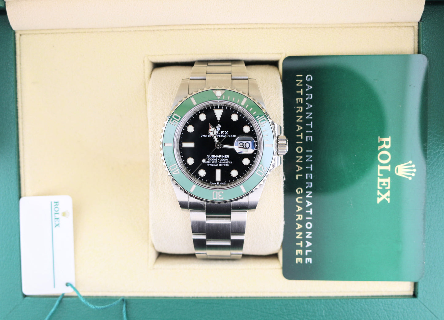2020 Rolex Submariner Starbucks 126610LV Black Dial SS Oyster With Papers 41mm