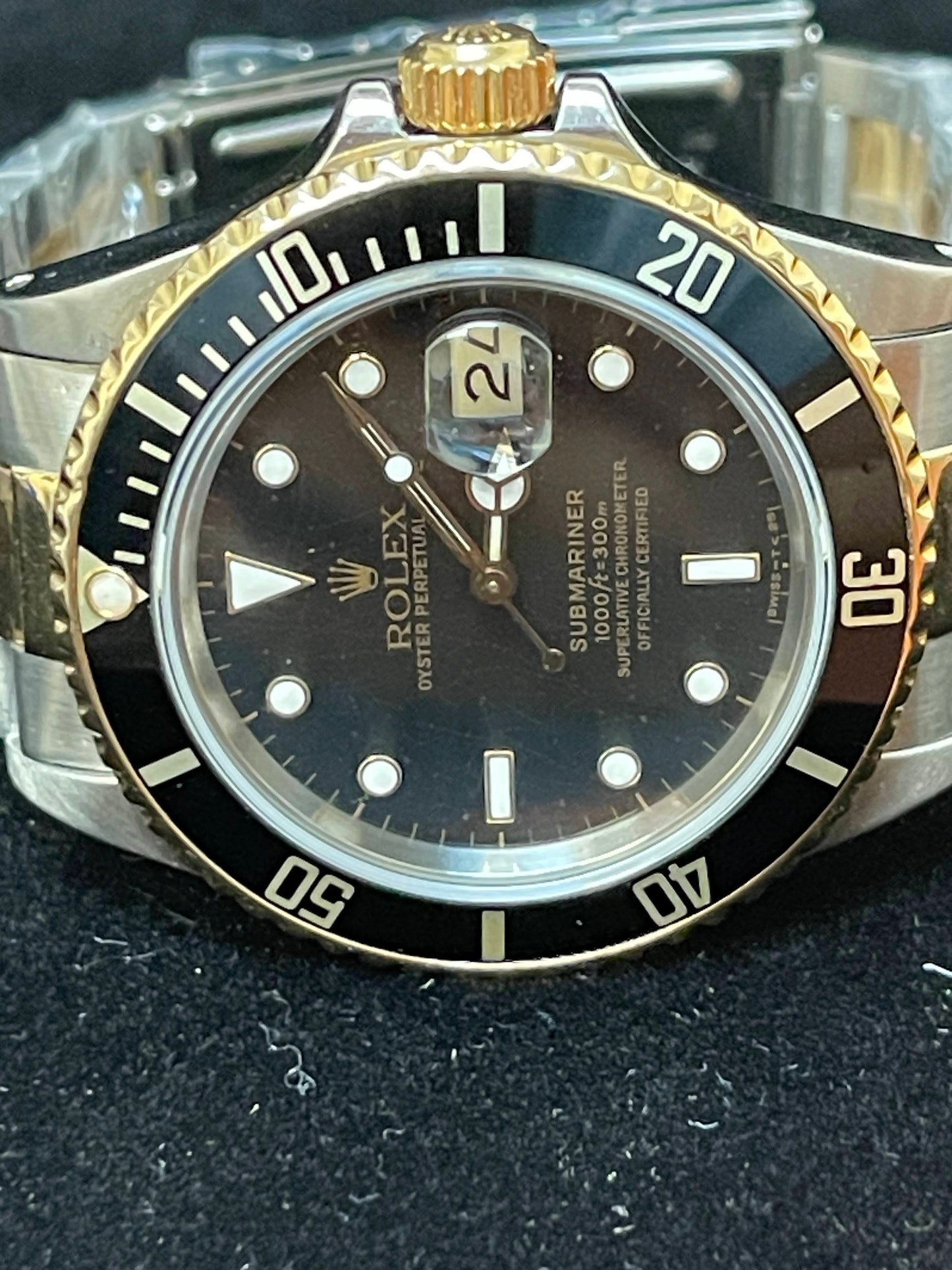 1987 Rolex Submariner 16803 Black Dial TT Oyster No Papers 40mm