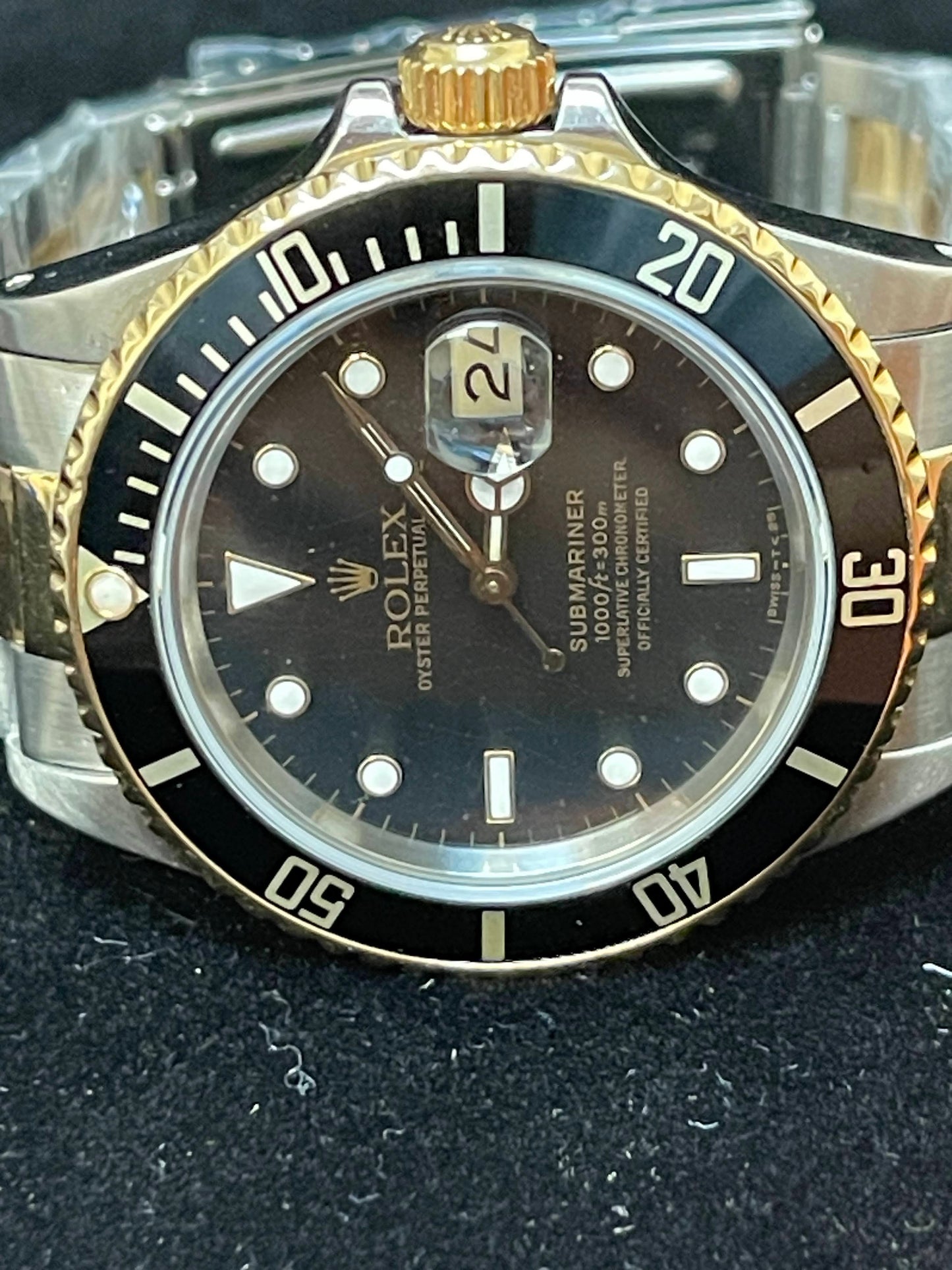 1987 Rolex Submariner 16803 Black Dial TT Oyster No Papers 40mm