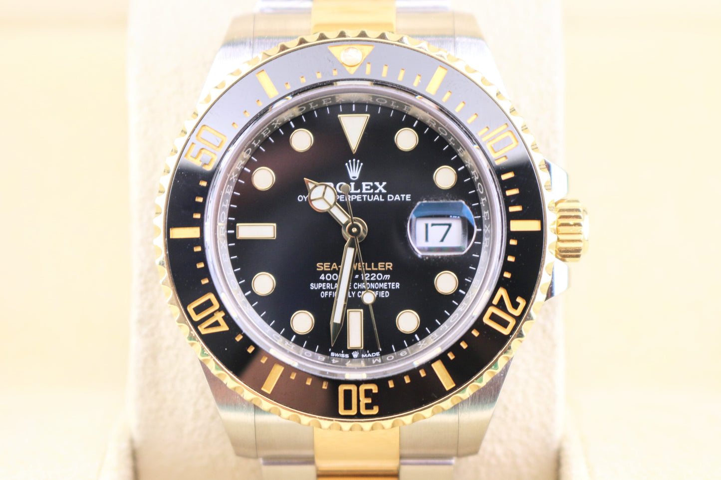 2020 Rolex Sea-Dweller 126603 Black Dial TT 18kt Oyster With Papers 43mm