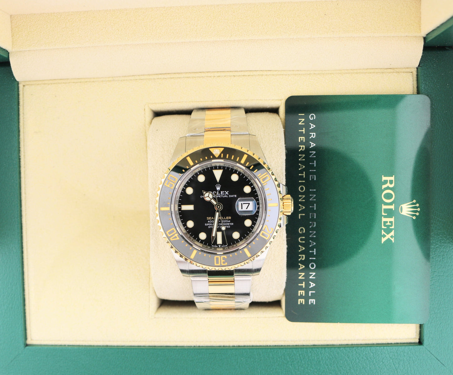 2020 Rolex Sea-Dweller 126603 Black Dial TT 18kt Oyster With Papers 43mm