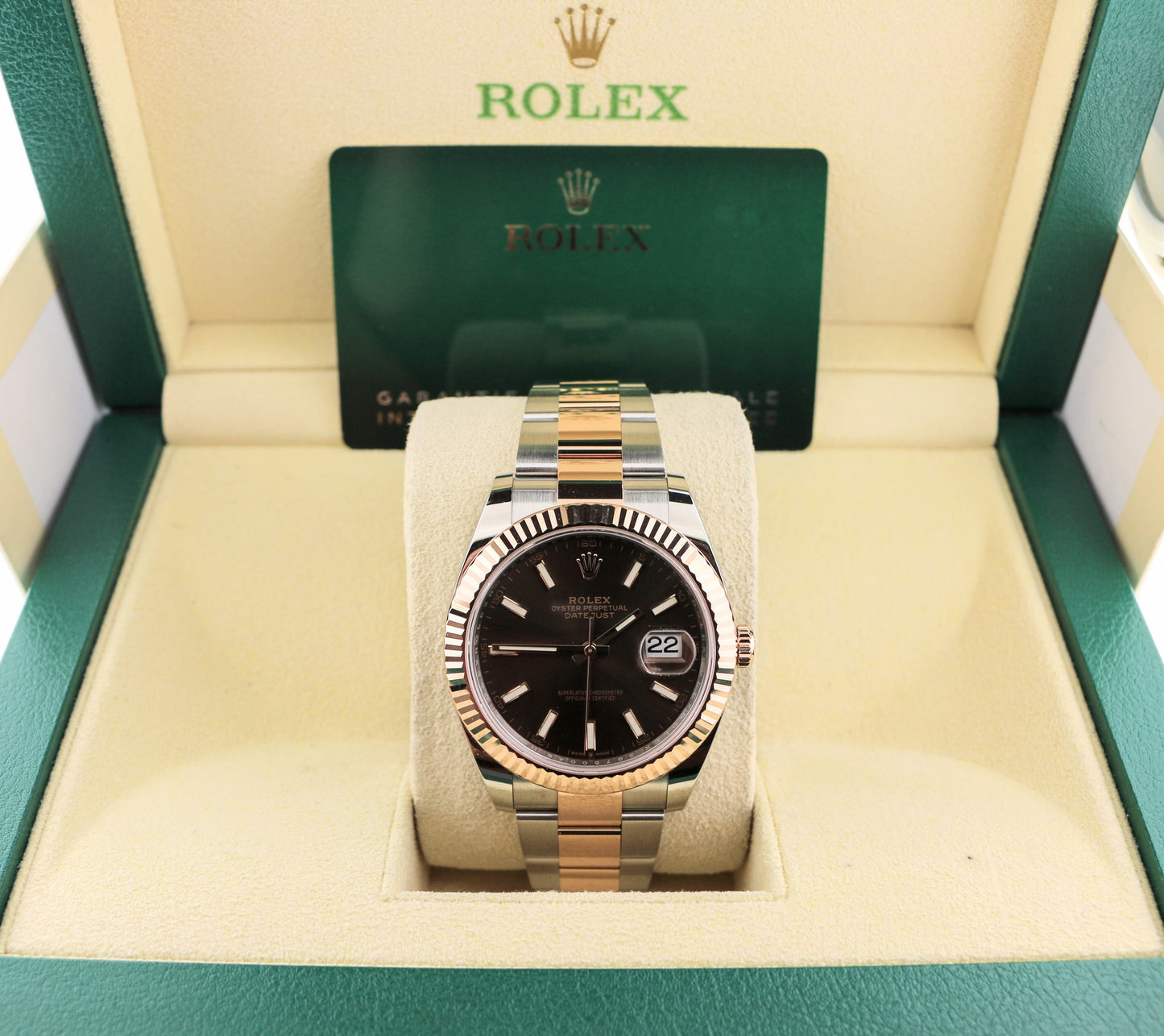 2023 Rolex Datejust 126331 Chocolate Dial TT 18kt Oyster Rose With Papers 41mm