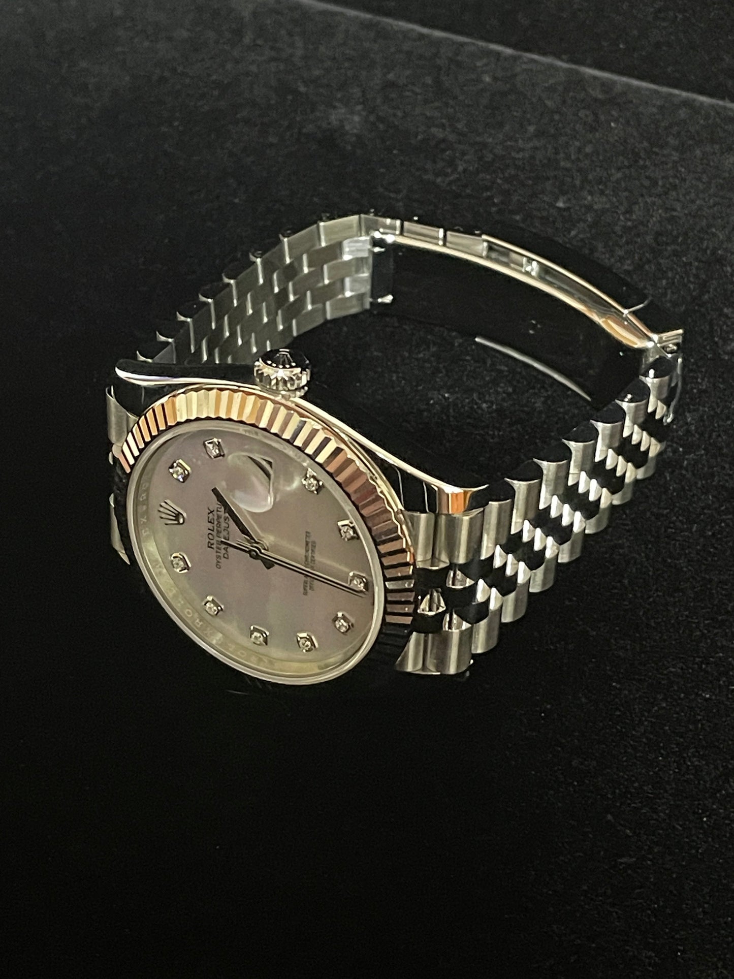 OHA 2020 Rolex Datejust 126334 White MOP Diamond Dial SS Jubilee With Papers 41mm