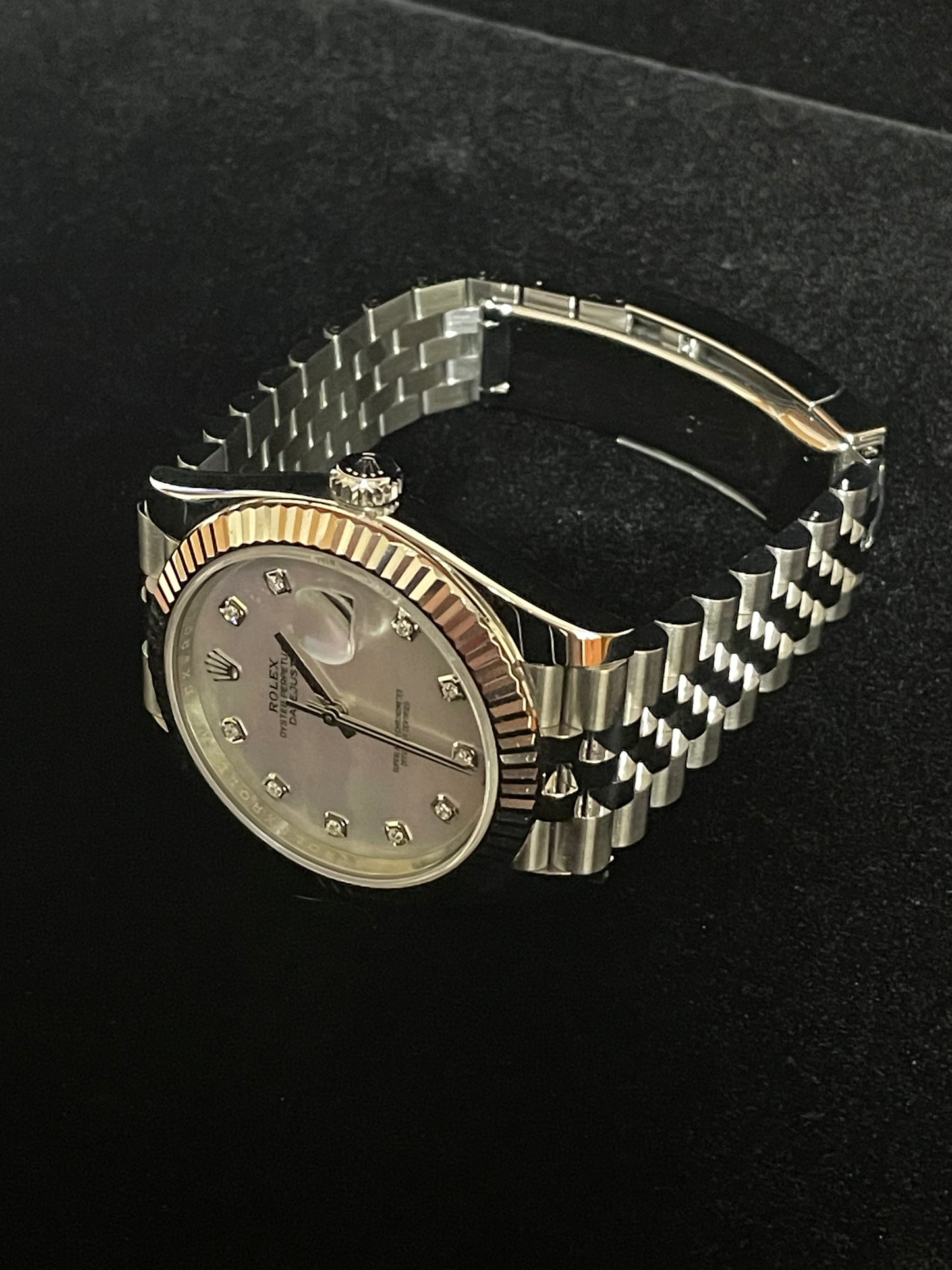 OHA 2020 Rolex Datejust 126334 White MOP Diamond Dial SS Jubilee With Papers 41mm