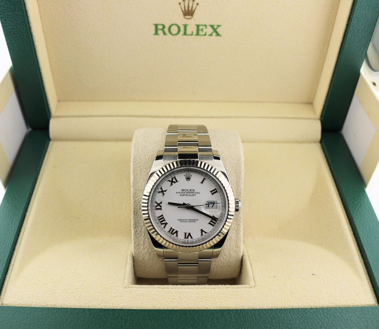2025 Rolex Datejust 126334 White Roman Dial SS Oyster No Papers 41mm