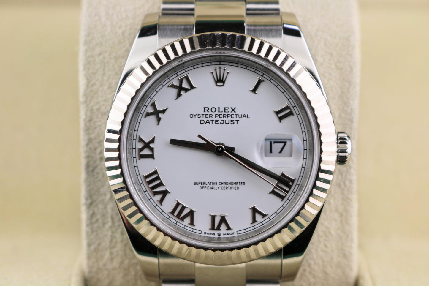 2025 Rolex Datejust 126334 White Roman Dial SS Oyster No Papers 41mm