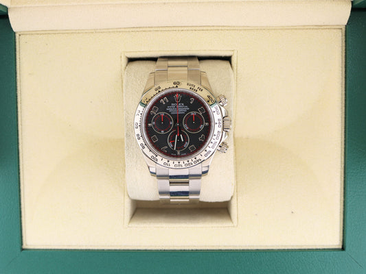 2006 Rolex Daytona 116509 Black Racing Dial White Gold 18kt Oyster No Paper 40mm