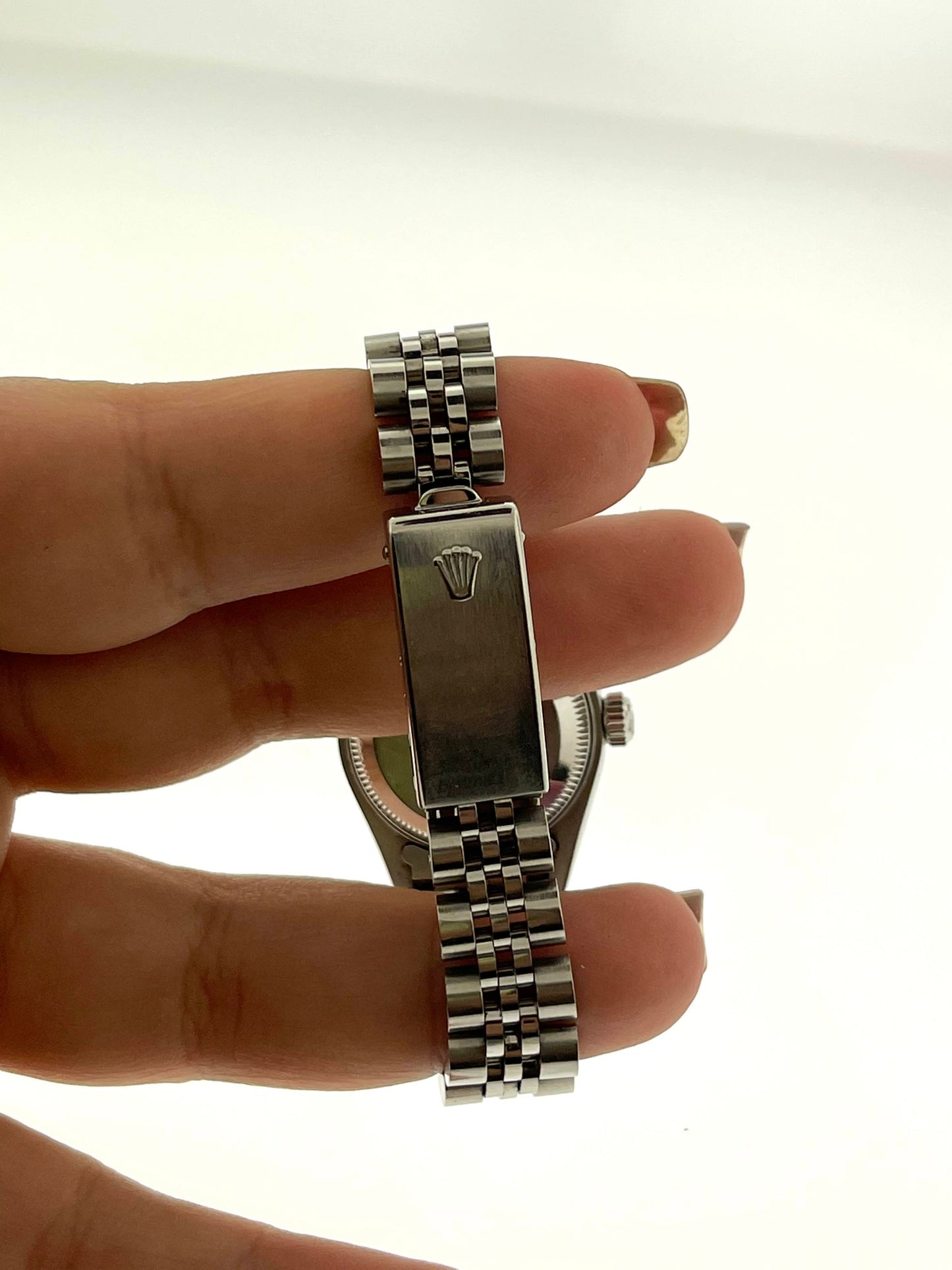 2000 Rolex Datejust 79240 Silver Tapestry Dial With Papers 26mm