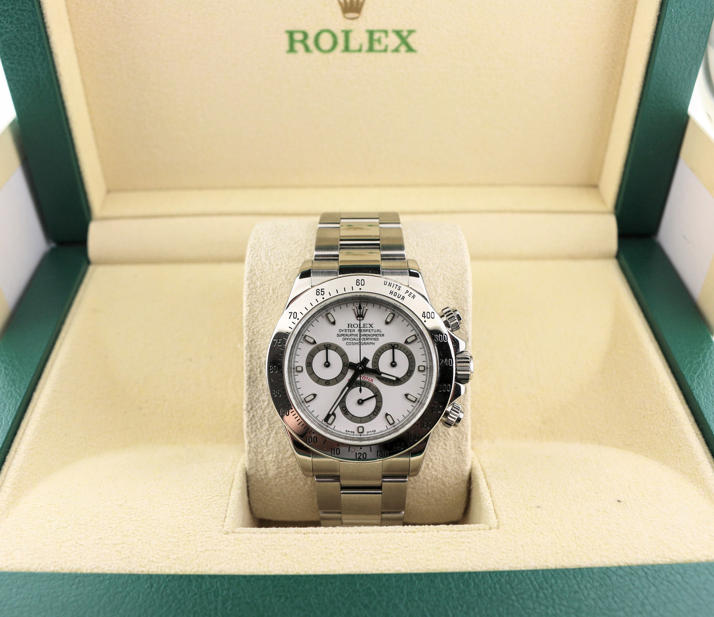 2008 Rolex Daytona 116520 White Dial SS Oyster No Papers 40mm