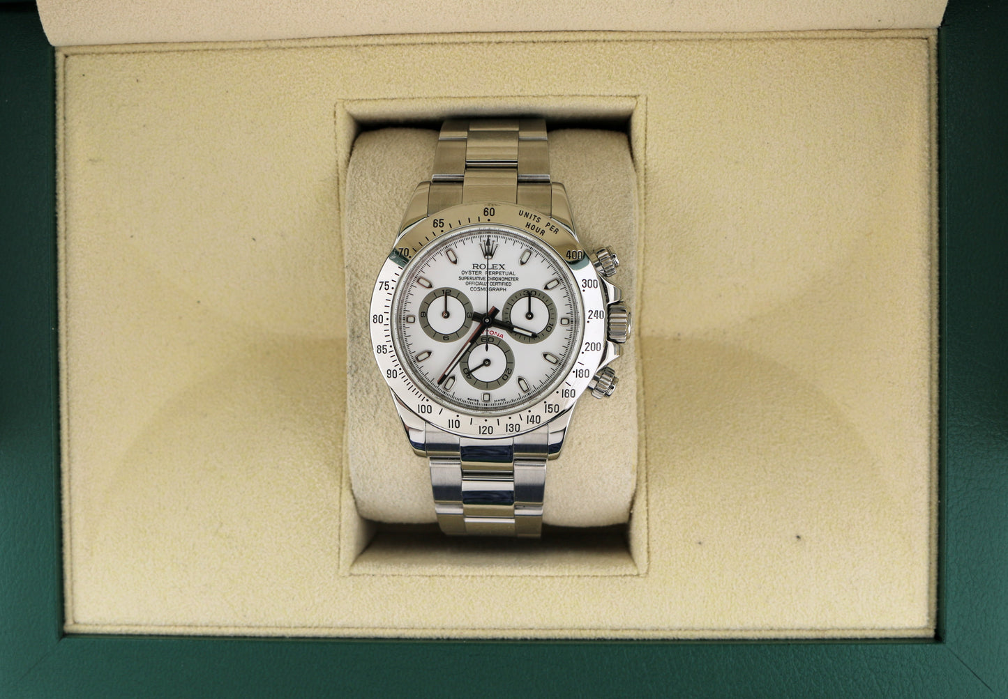 2008 Rolex Daytona 116520 White Dial SS Oyster No Papers 40mm