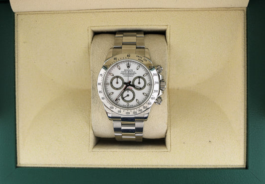 2008 Rolex Daytona 116520 White Dial SS Oyster No Papers 40mm