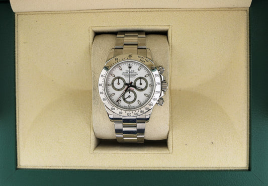 OHA 2008 Rolex Daytona 116520 White Dial SS Oyster No Papers 40mm