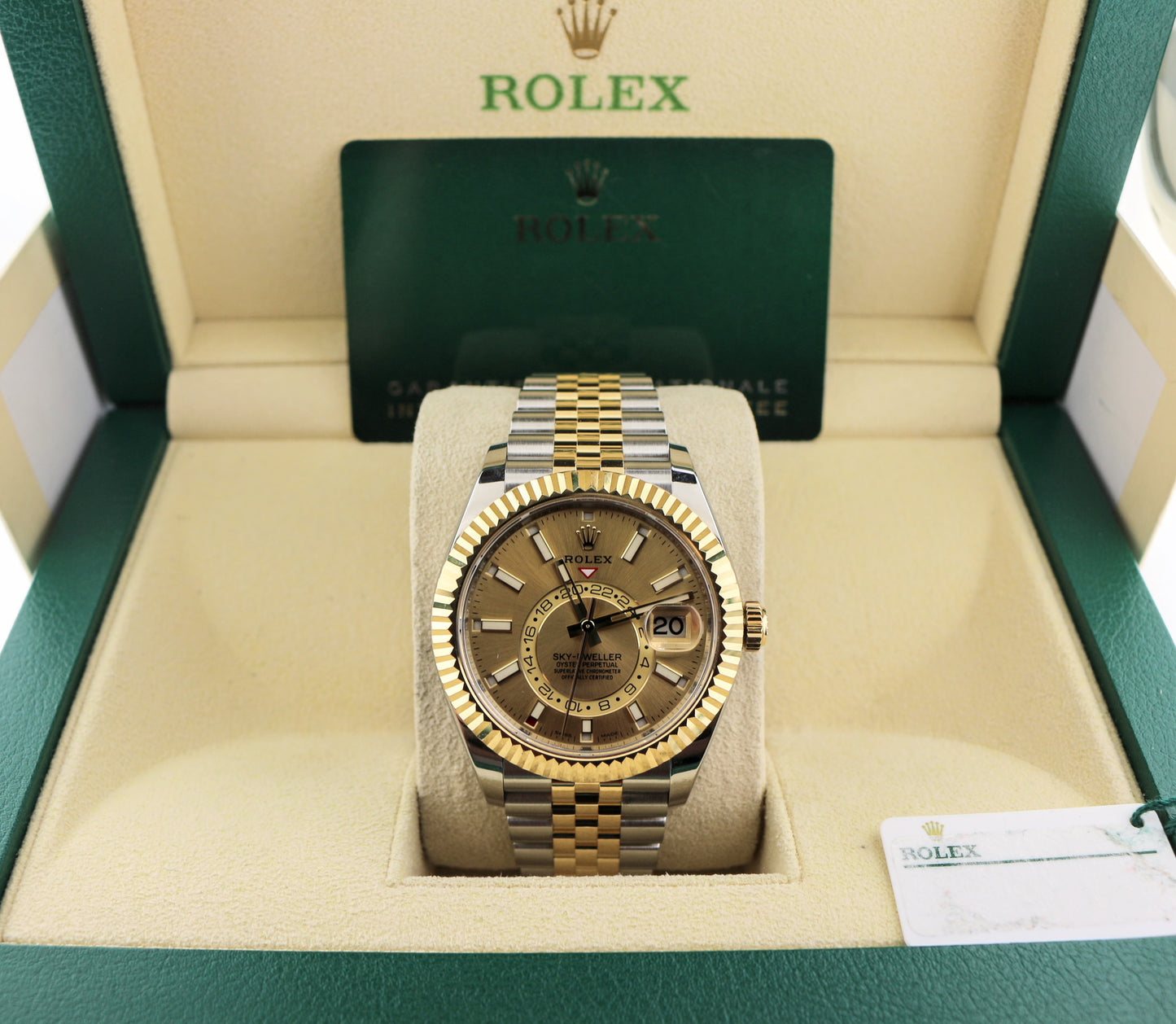 2021 Rolex Sky-Dweller 326933 Champagne Dial TT Jubilee With Papers 42mm