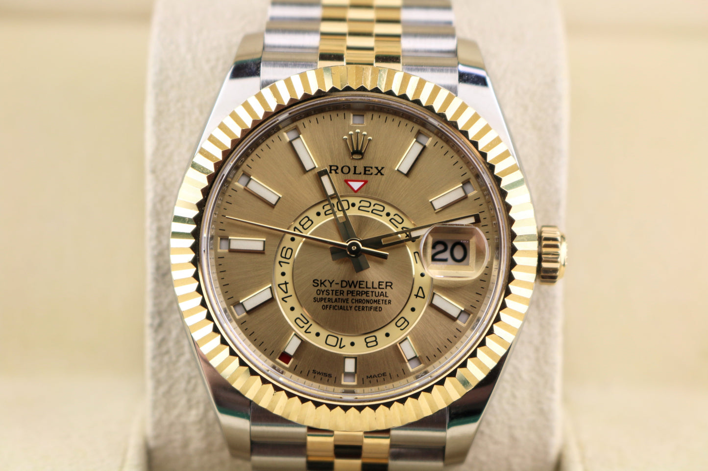 2021 Rolex Sky-Dweller 326933 Champagne Dial TT Jubilee With Papers 42mm