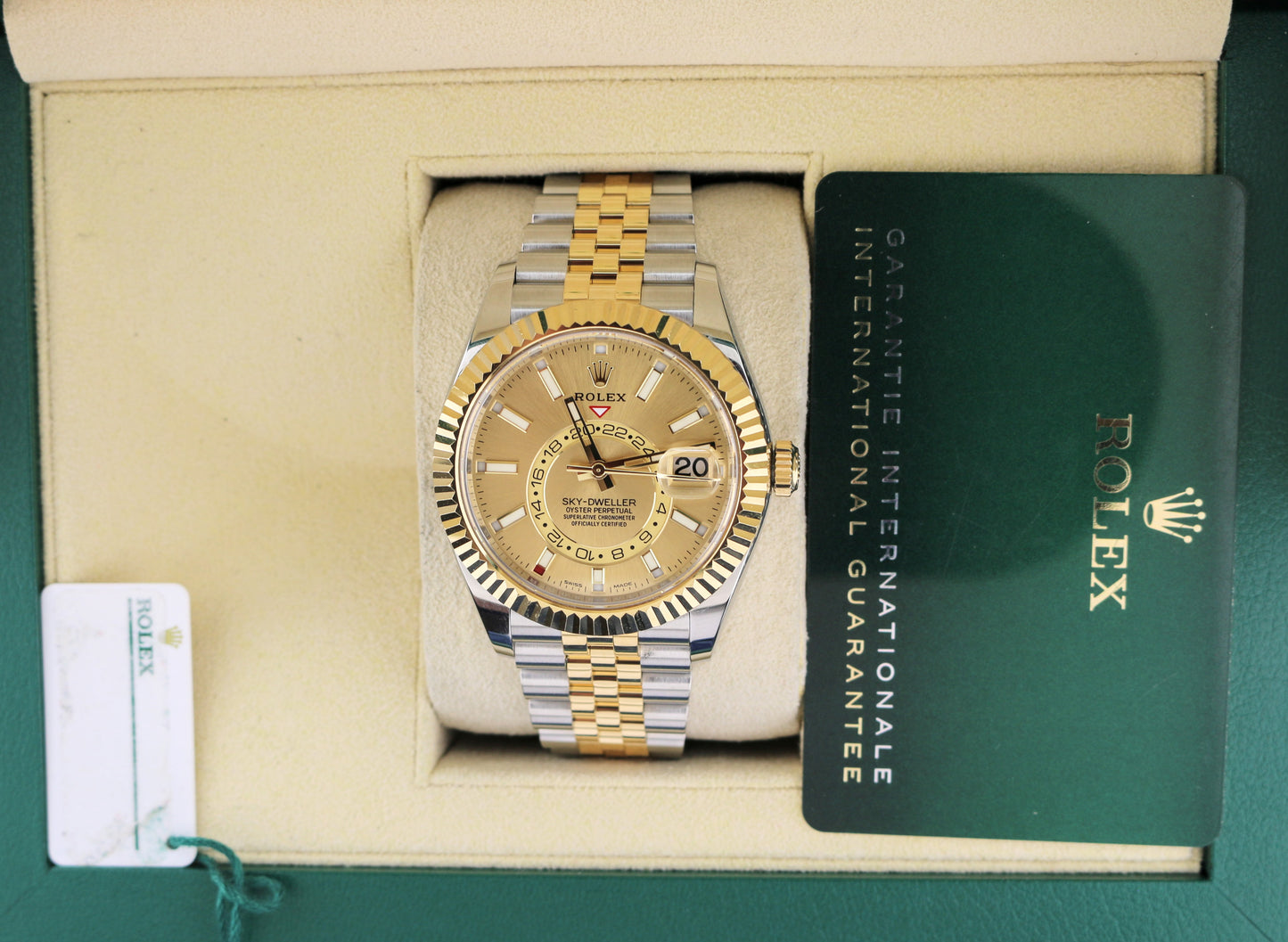 2021 Rolex Sky-Dweller 326933 Champagne Dial TT Jubilee With Papers 42mm