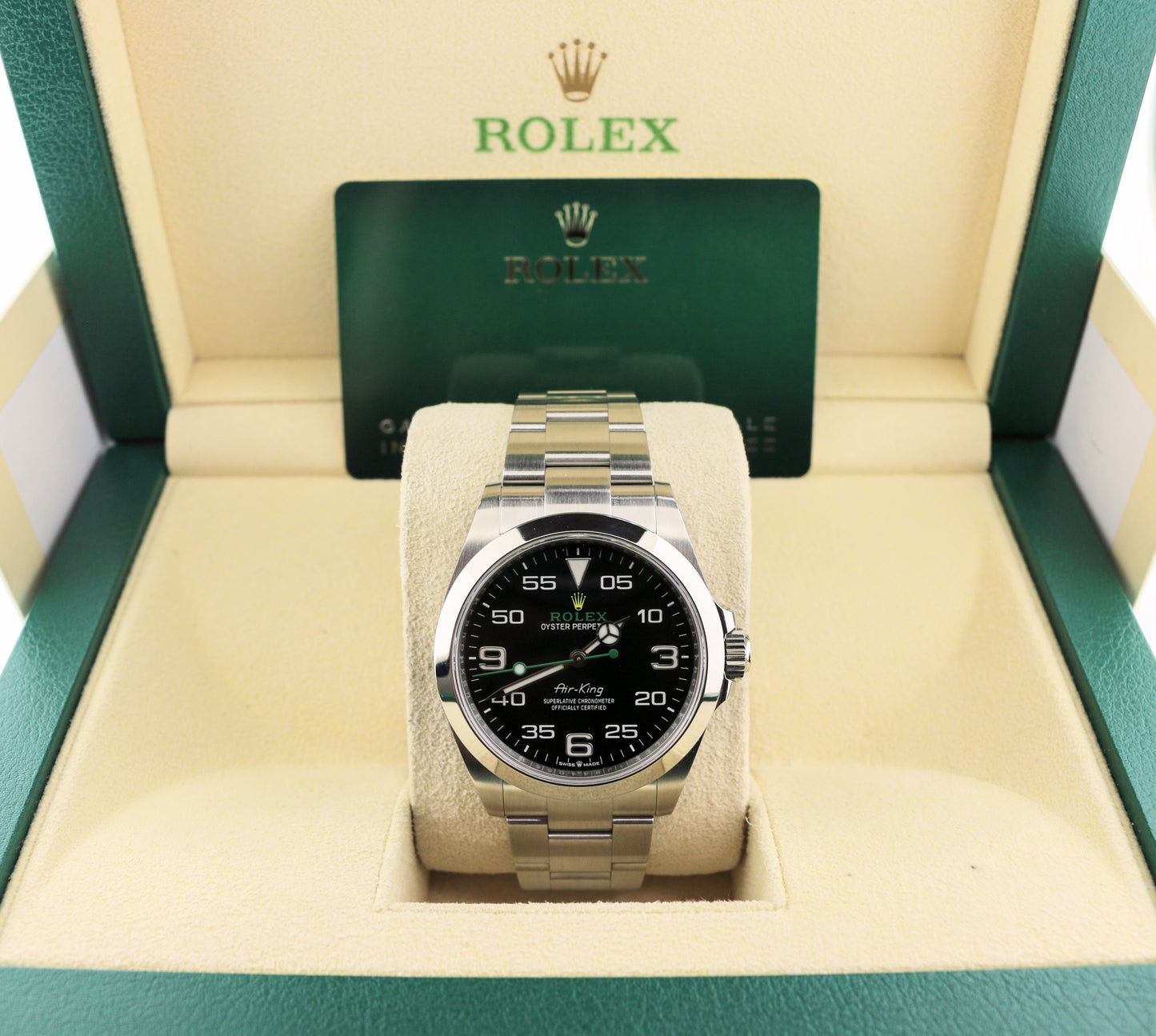 2023 Rolex Air-King 126900 Black Dial SS Oyster With Papers 40mm