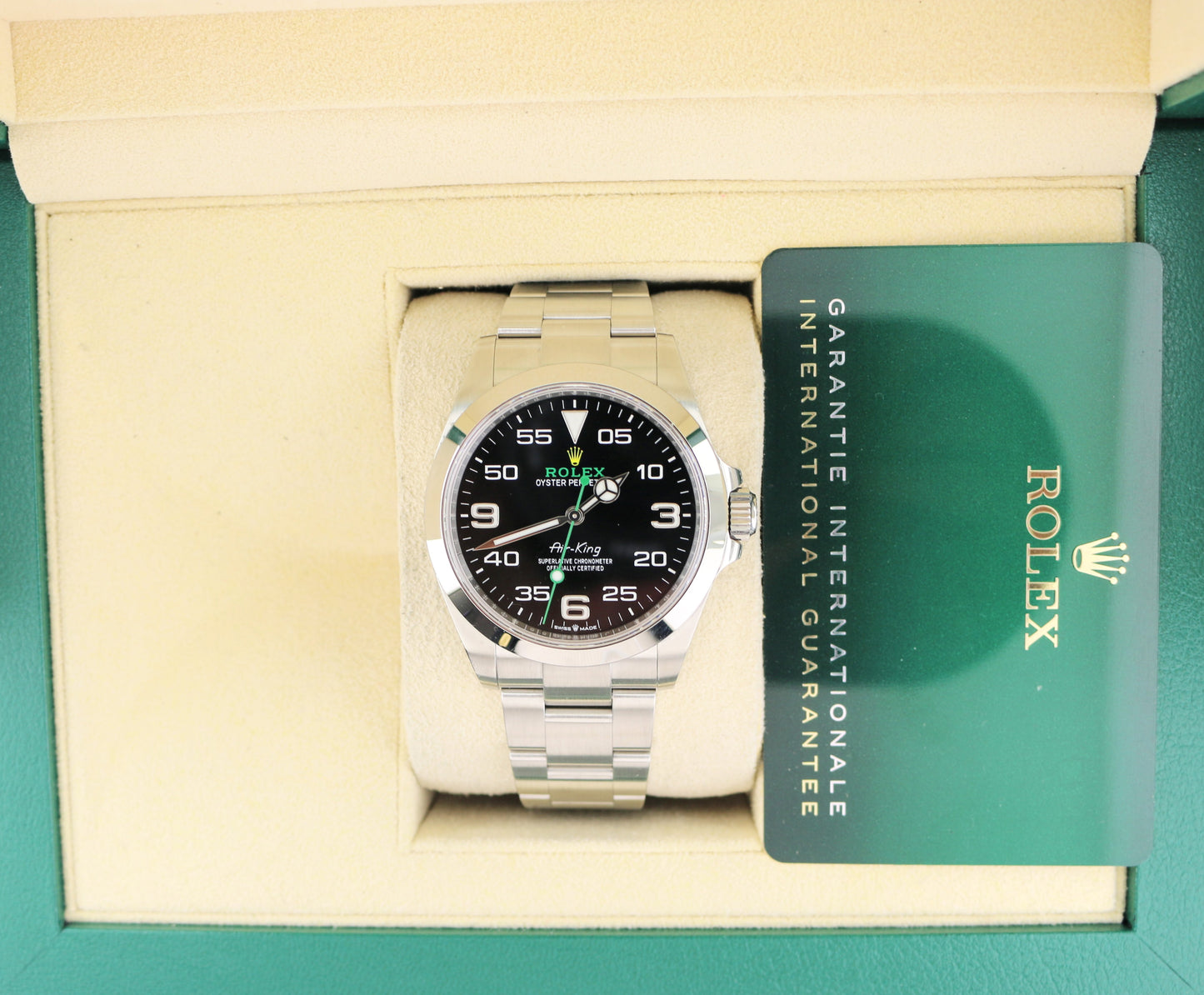2023 Rolex Air-King 126900 Black Dial SS Oyster With Papers 40mm