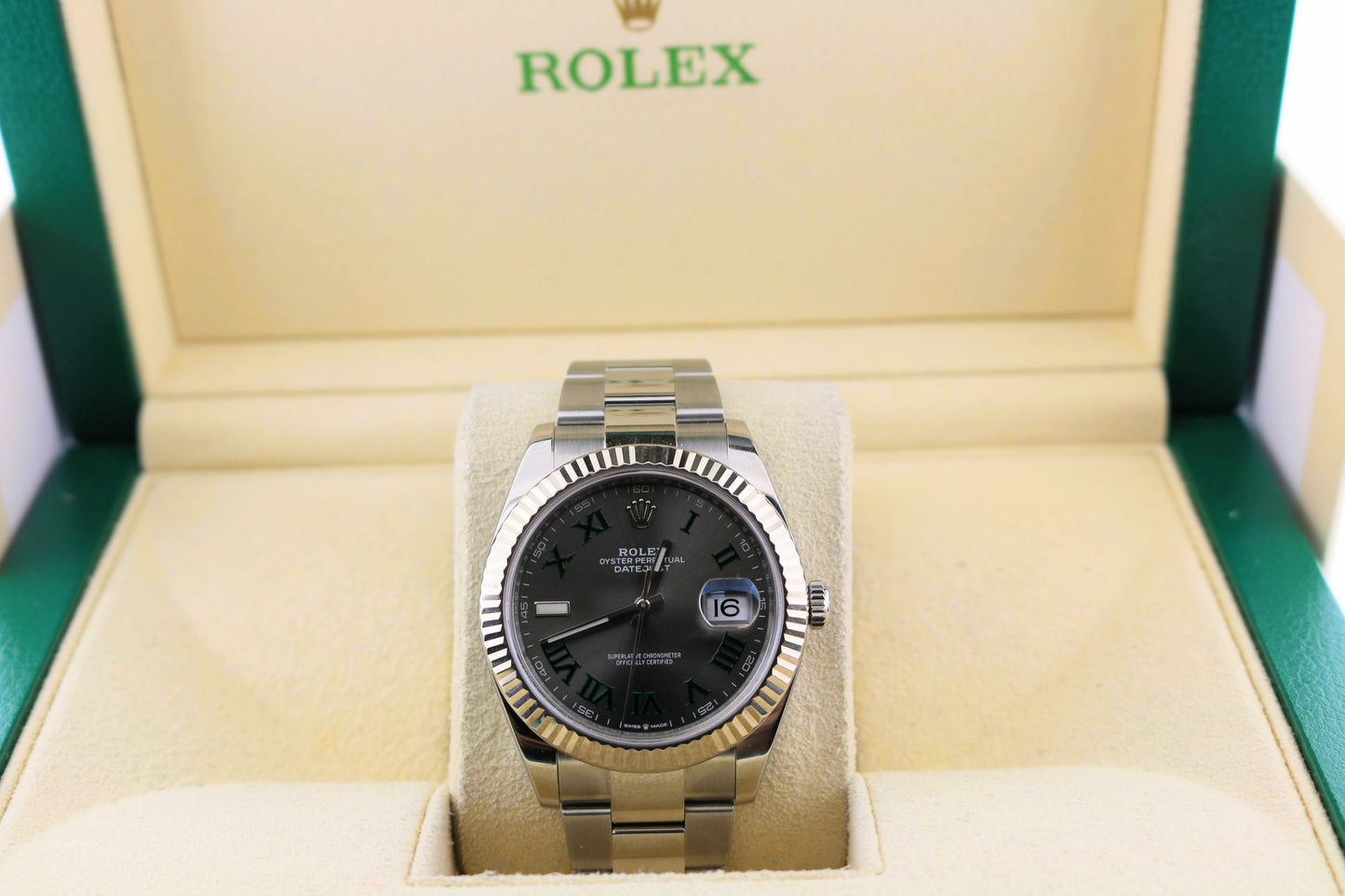 2021 Rolex Datejust 126334 Wimbledon Dial SS Oyster No Papers 41mm