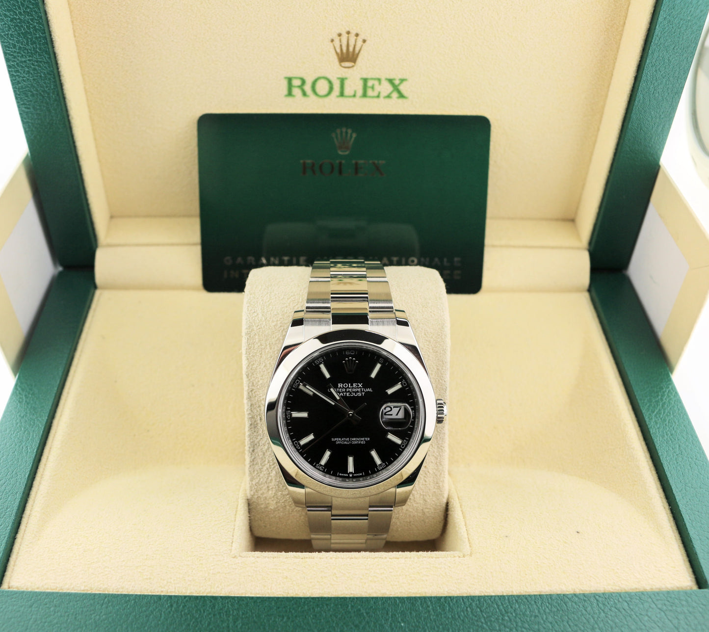 2024 Rolex Datejust 126300 Black Dial SS Oyster With Papers 41mm