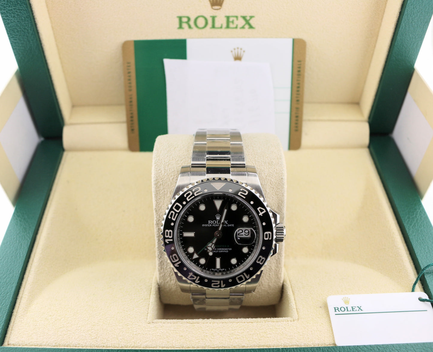 2017 Rolex GMT-Master II 116710 Black Dial SS Oyster With Papers 40mm