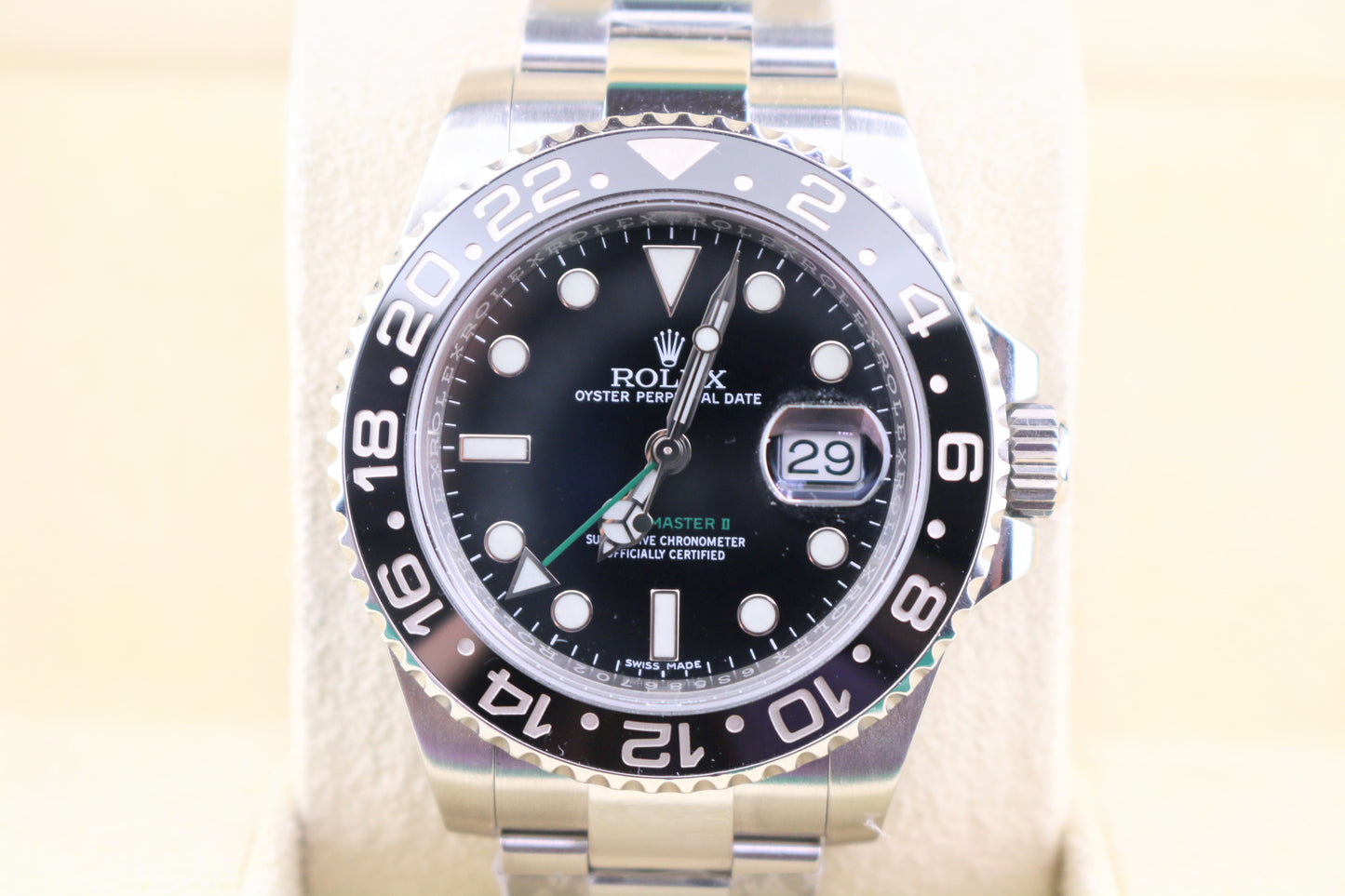 2017 Rolex GMT-Master II 116710 Black Dial SS Oyster With Papers 40mm