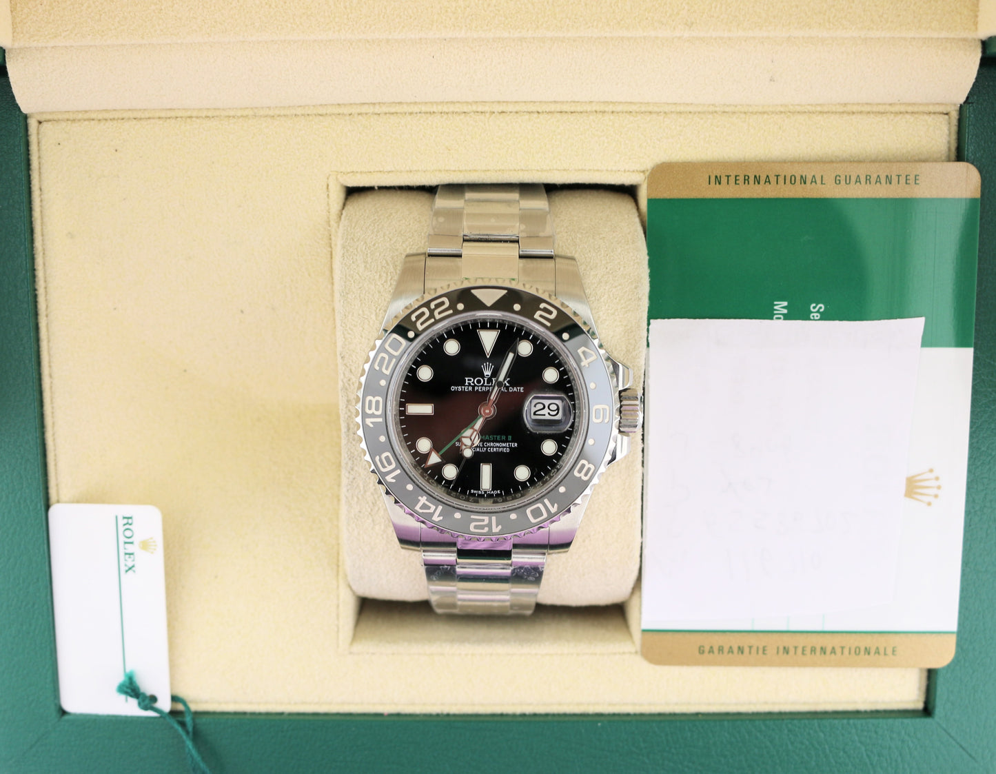 2017 Rolex GMT-Master II 116710 Black Dial SS Oyster With Papers 40mm
