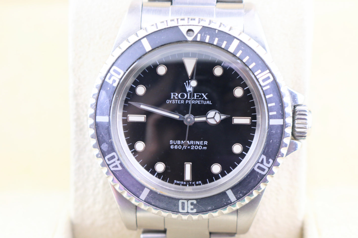 1969 Rolex Mens No Date Submariner 5513 Black Dial SS Oyster No Papers 40mm