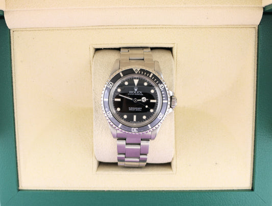 1969 Rolex Mens No Date Submariner 5513 Black Dial SS Oyster No Papers 40mm