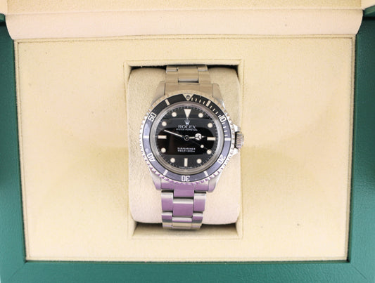 1969 Rolex Mens No Date Submariner 5513 Black Dial SS Oyster No Papers 40mm