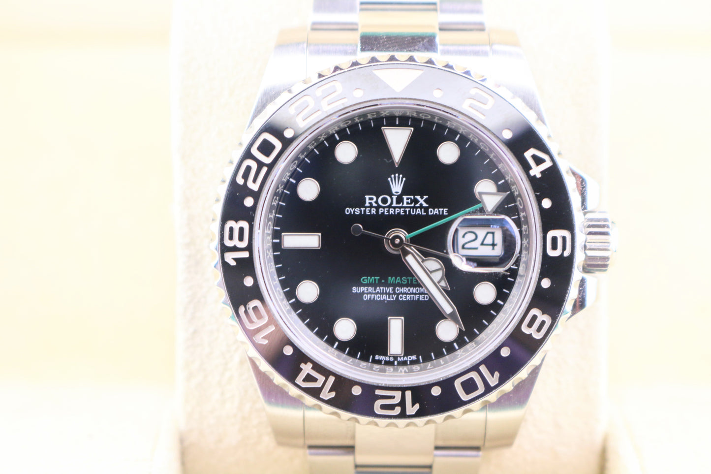 2017 Rolex GMT-Master 116710LN Black Dial SS Oyster With Papers 40mm
