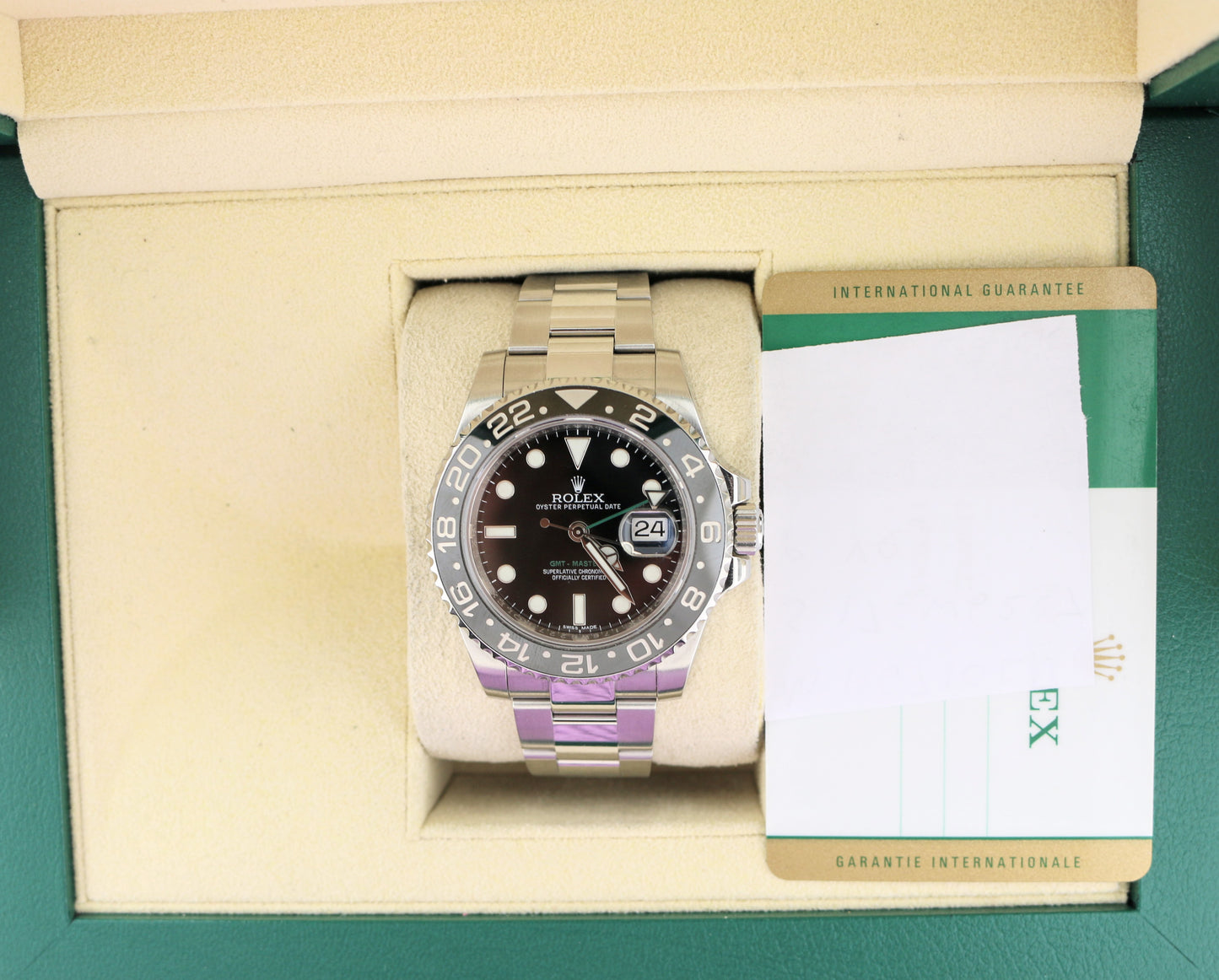 2017 Rolex GMT-Master 116710LN Black Dial SS Oyster With Papers 40mm