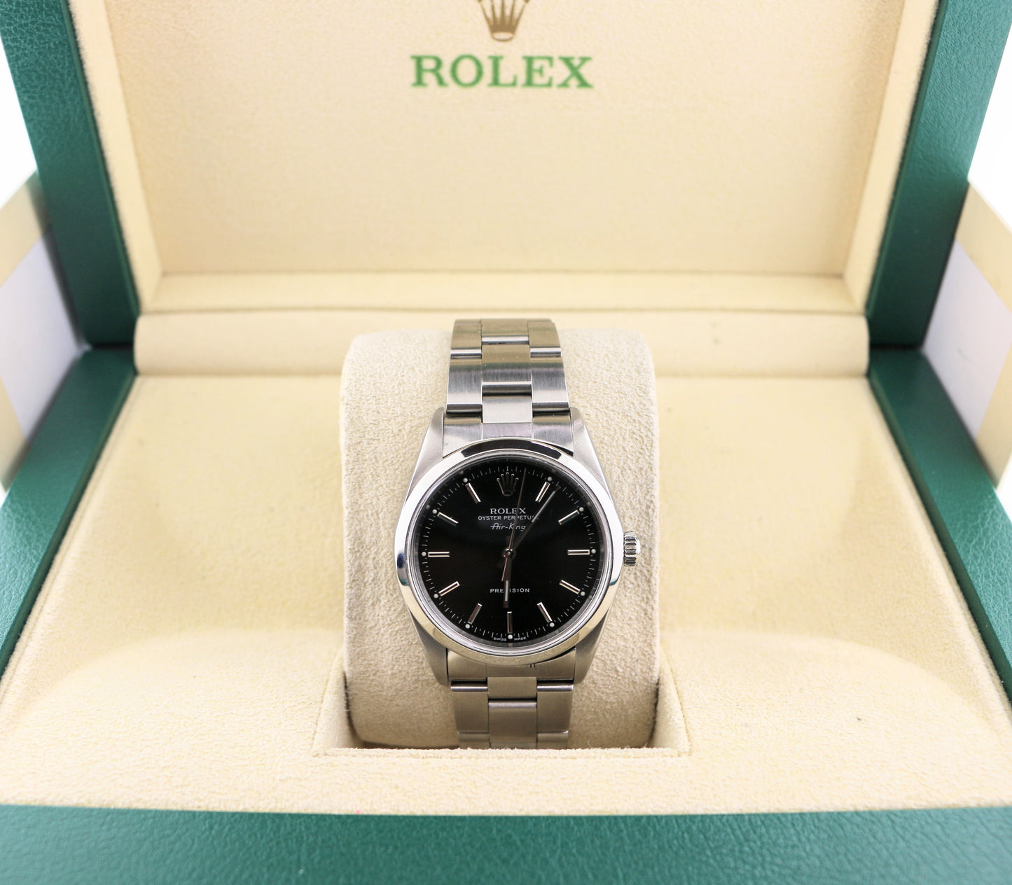 1999 Rolex Air-King 14000 Black Dial SS Oyster No Papers 34mm