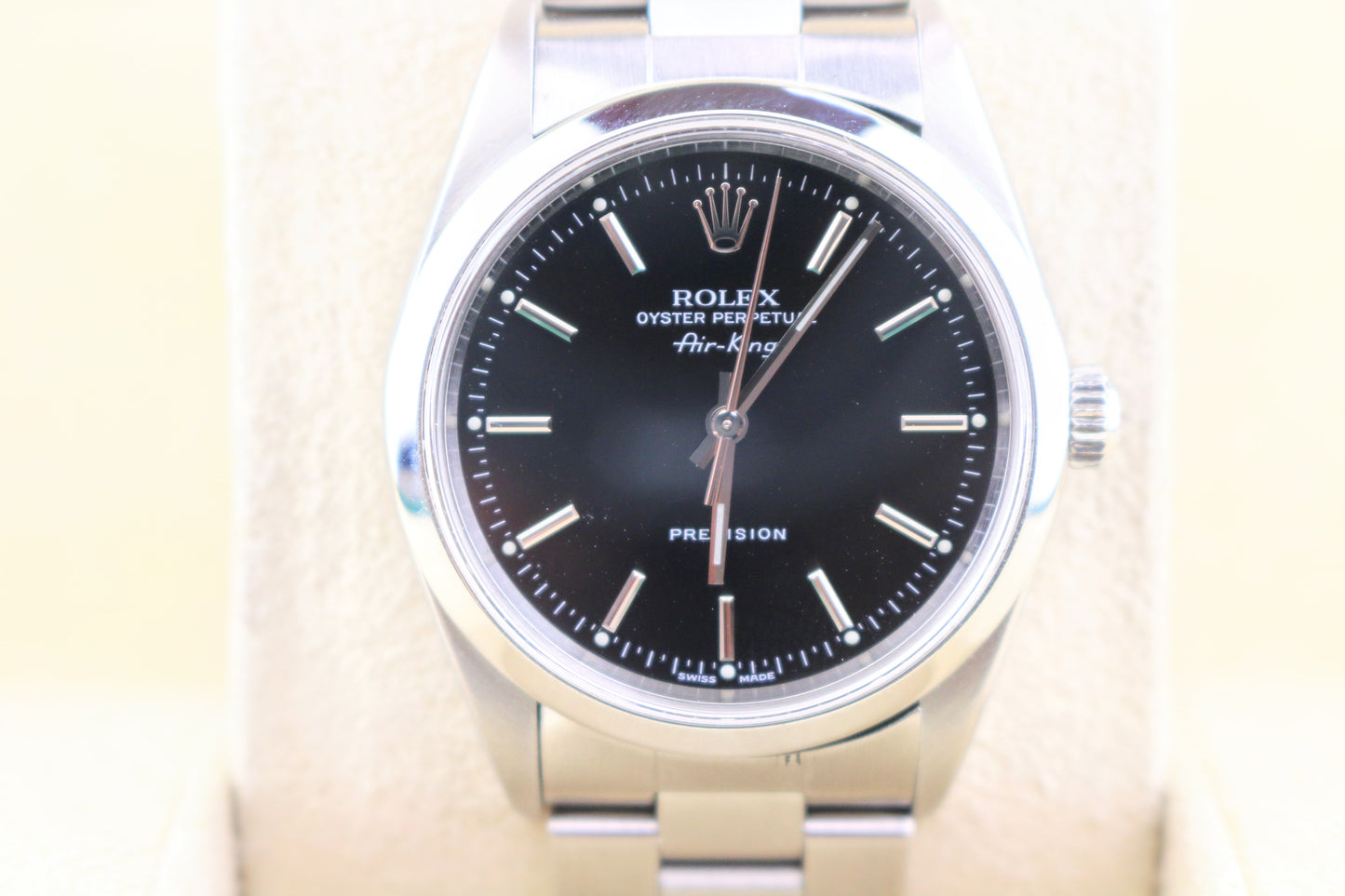 1999 Rolex Air-King 14000 Black Dial SS Oyster No Papers 34mm