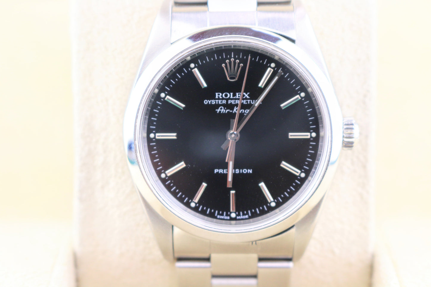1999 Rolex Air-King 14000 Black Dial SS Oyster No Papers 34mm