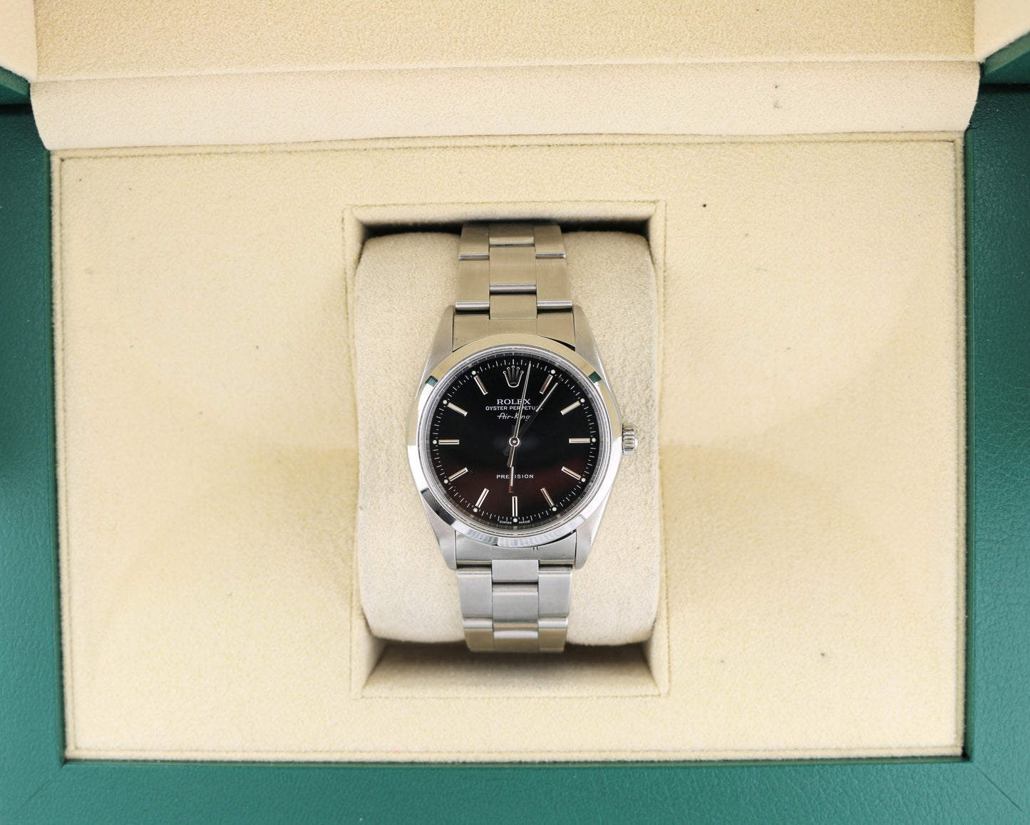 1999 Rolex Air-King 14000 Black Dial SS Oyster No Papers 34mm