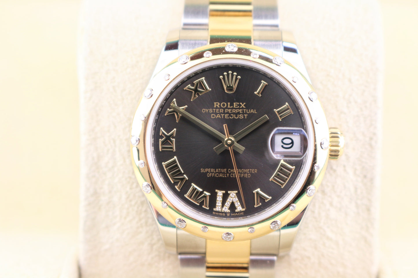 2021 Rolex Datejust 278343RBR Rhodium Diamond Dial + Bezel TT Oyster Papers 31mm