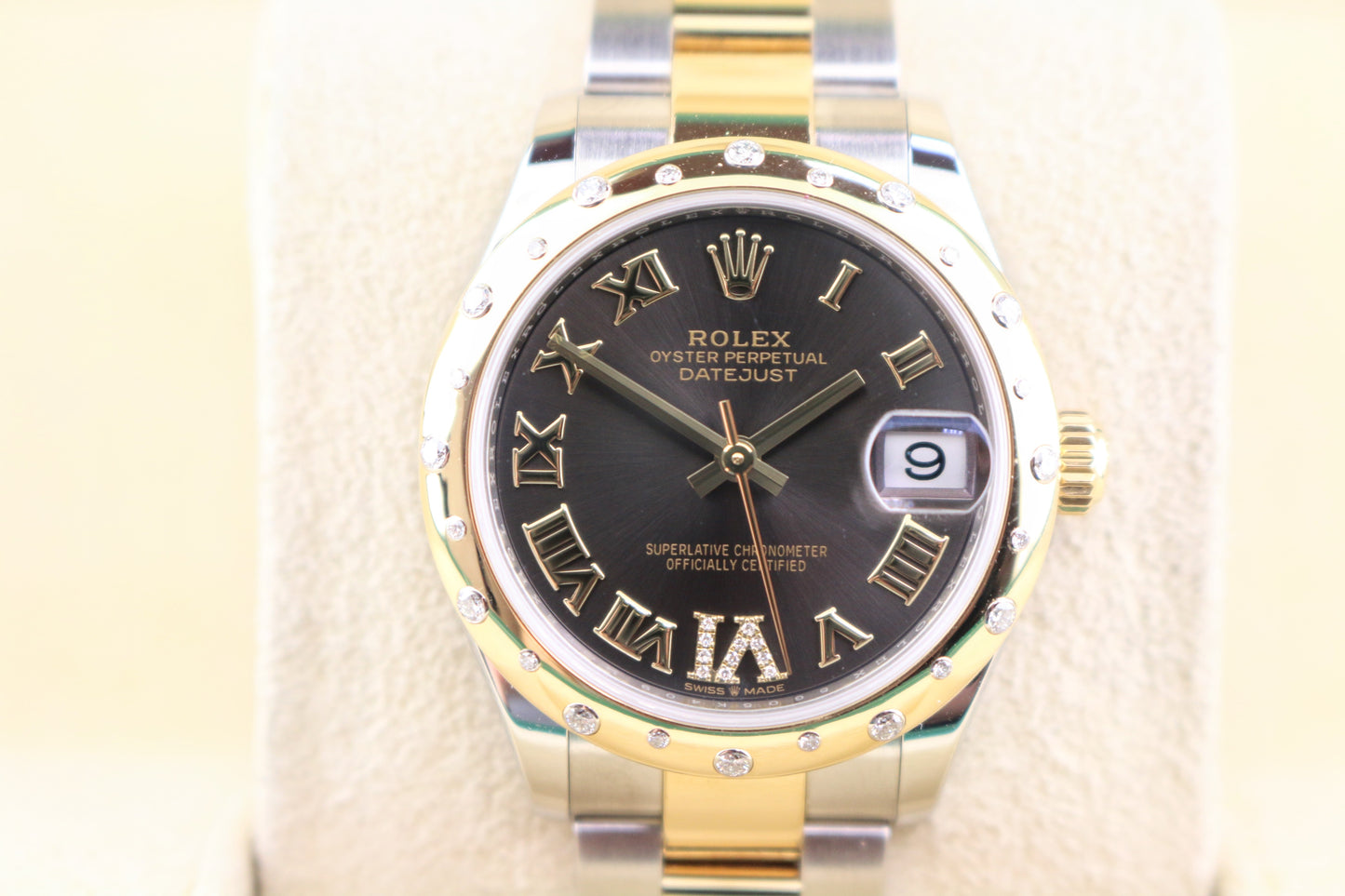 2021 Rolex Datejust 278343RBR Rhodium Diamond Dial + Bezel TT Oyster Papers 31mm