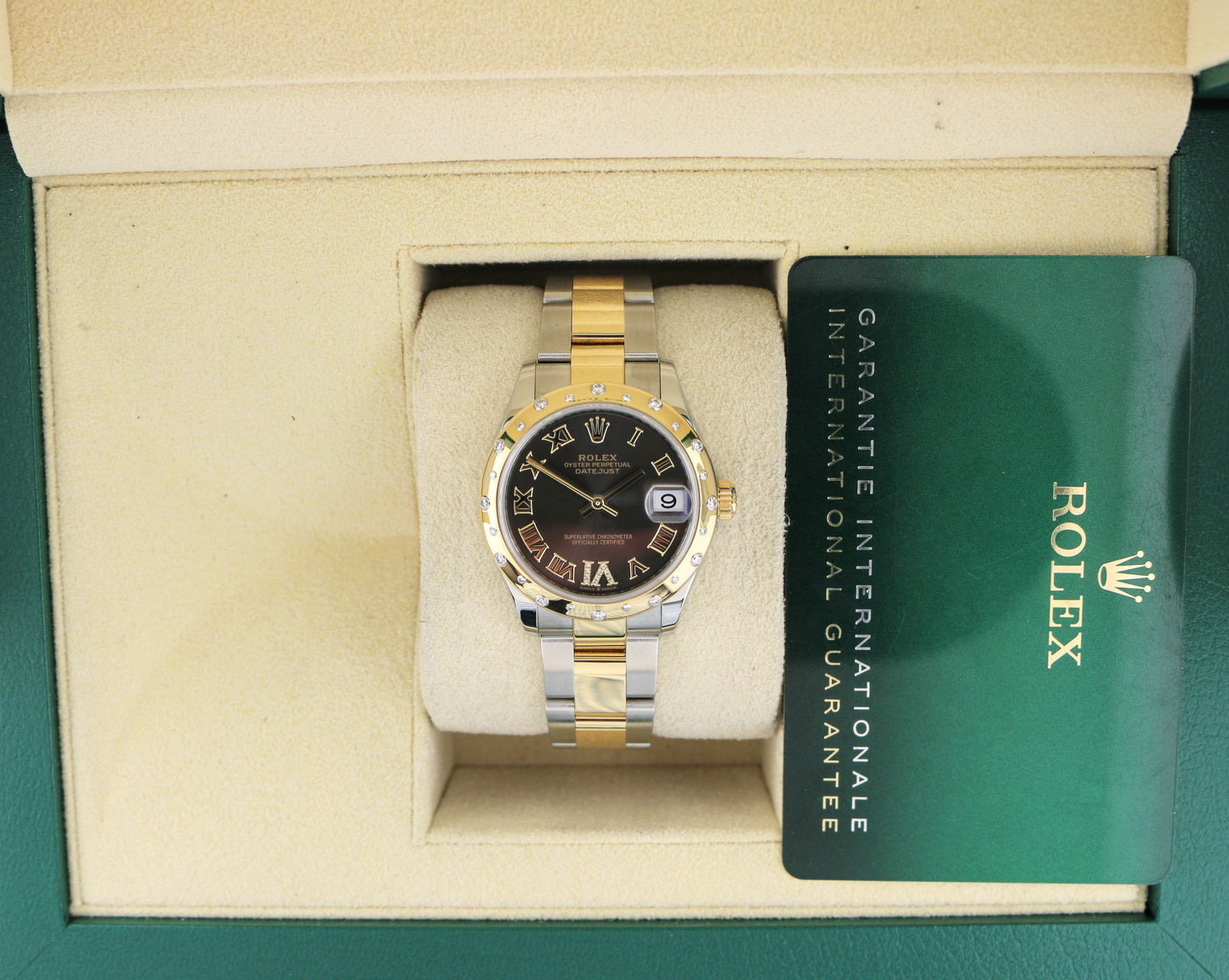 2021 Rolex Datejust 278343RBR Rhodium Diamond Dial + Bezel TT Oyster Papers 31mm