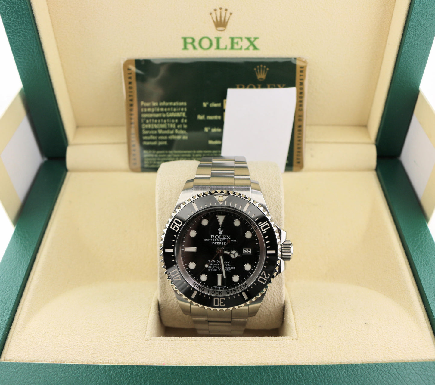 2012 Rolex Deepsea Sea-Dweller 116660 Black Dial SS Oyster With Papers 44mm
