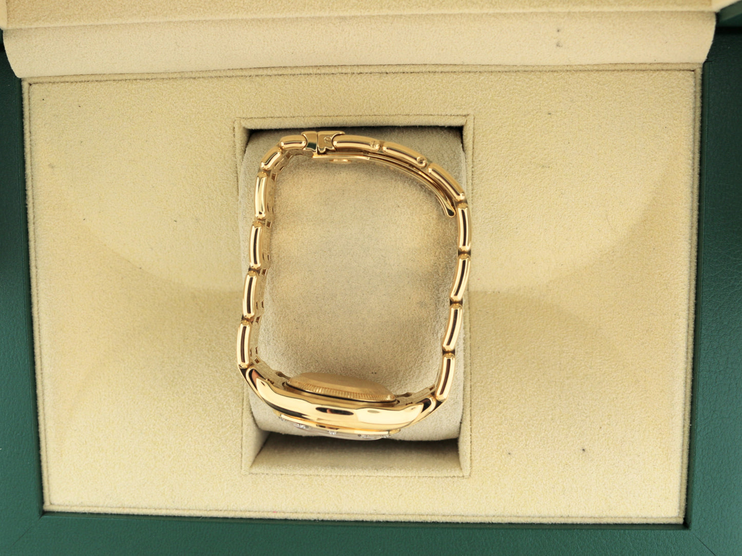 2000 Rolex Ladies Pearlmaster 80318 Champagne Roman Dial YG 18k No Papers 29mm