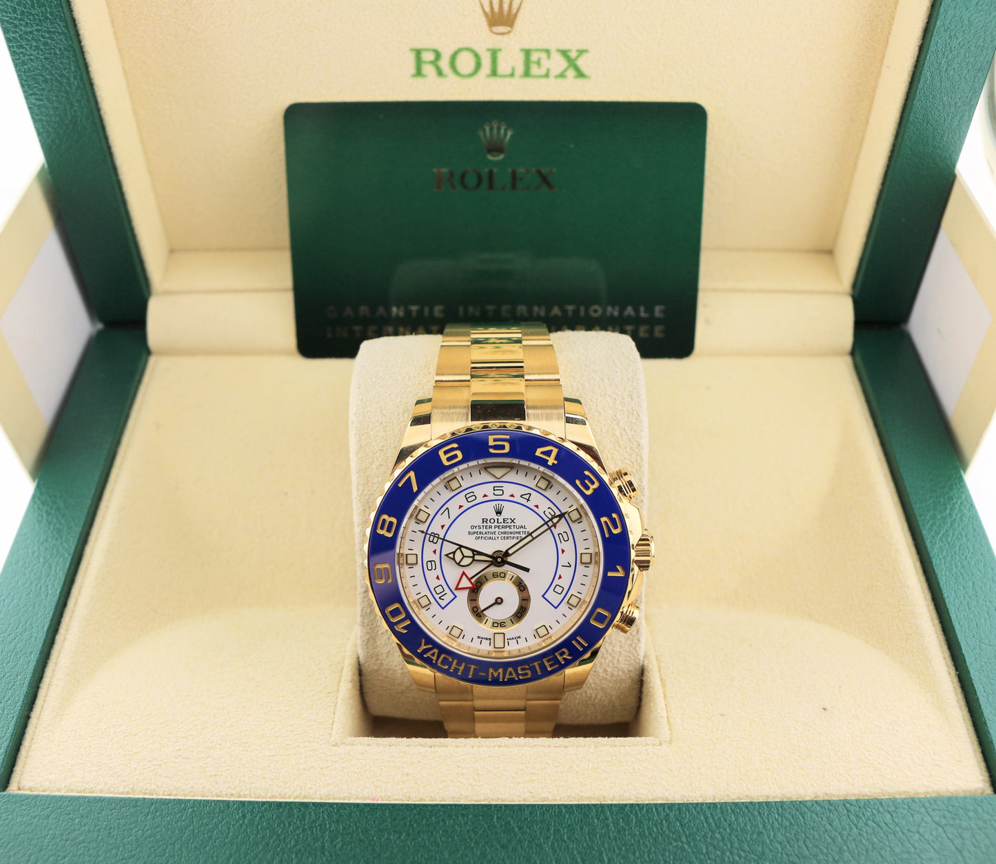 2022 Rolex Yacht-Master II 116688 White Dial 18kt Oyster With Papers 44mm