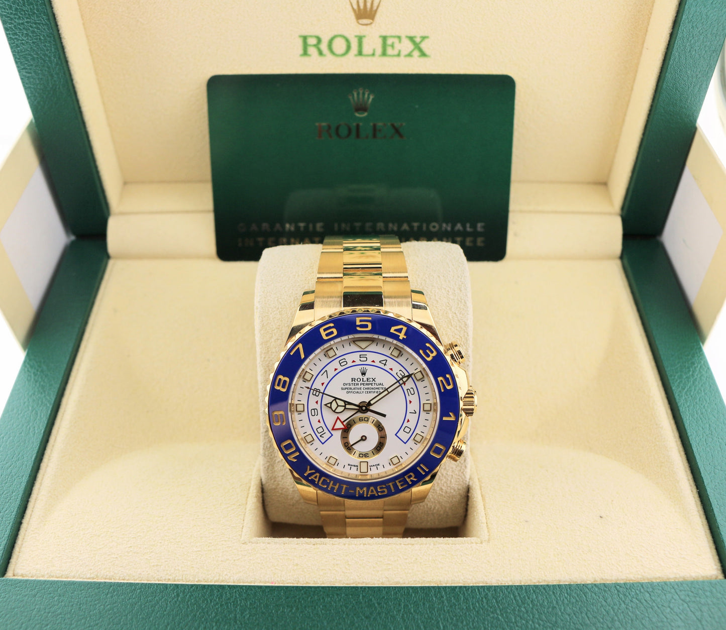 2022 Rolex Yacht-Master II 116688 White Dial 18kt Oyster With Papers 44mm