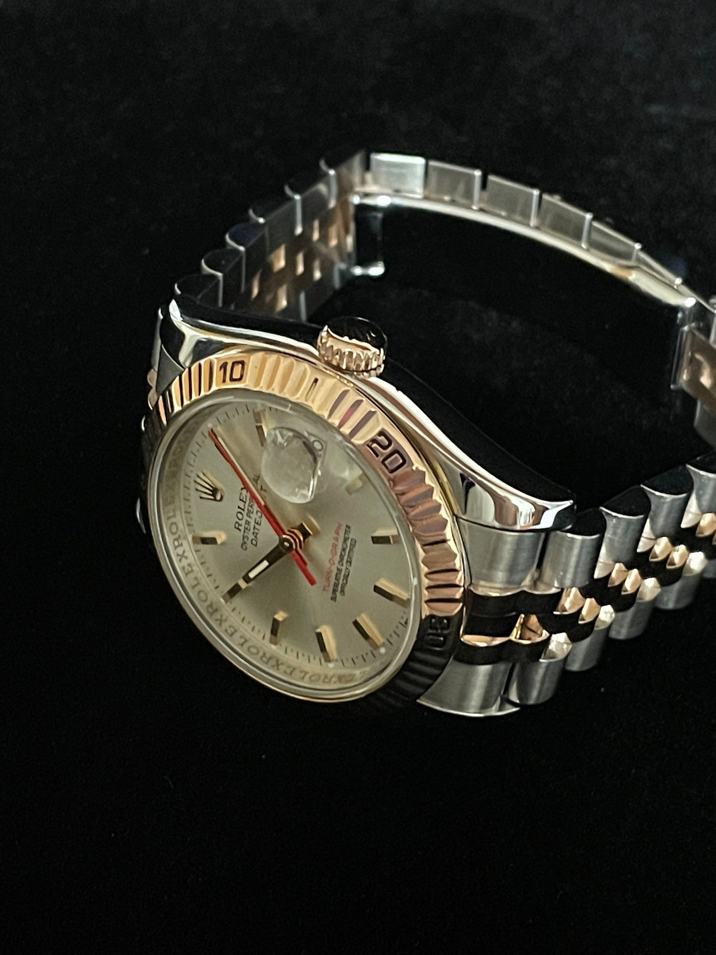 2006 Rolex Datejust Turnograph 116261 Silver Dial TT RG Jubilee No Papers 36mm