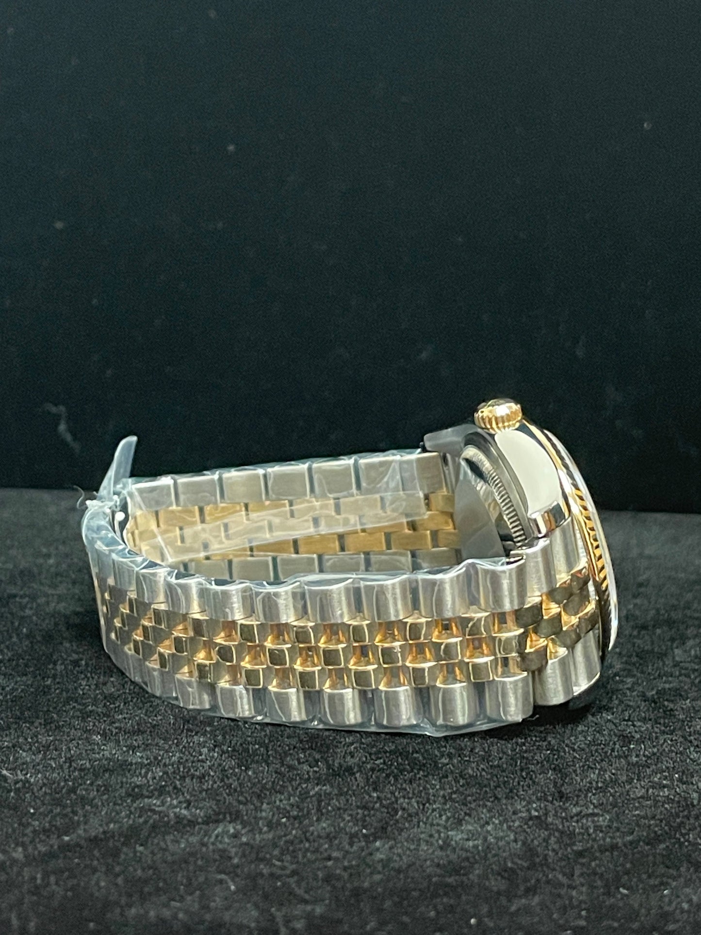 2006 Rolex Datejust 116233 Blue Vignette Diamond Dial TT 18kt Jubilee 36mm