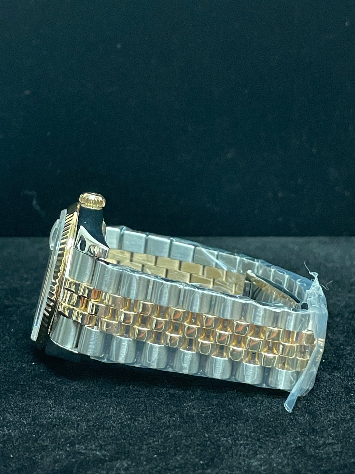 2006 Rolex Datejust 116233 Blue Vignette Diamond Dial TT 18kt Jubilee 36mm