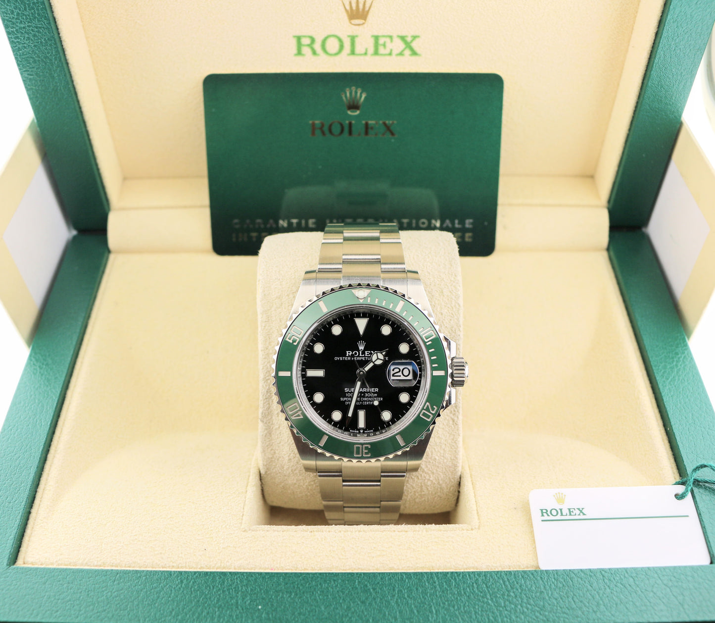 2022 Rolex Starbucks Submariner 126610LV Black Dial SS Oyster With Papers 41mm
