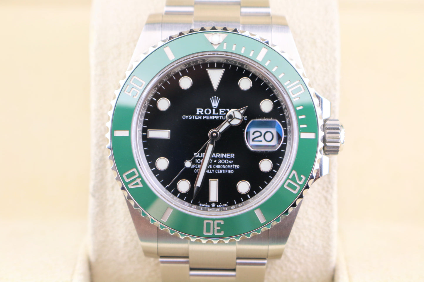 2022 Rolex Starbucks Submariner 126610LV Black Dial SS Oyster With Papers 41mm