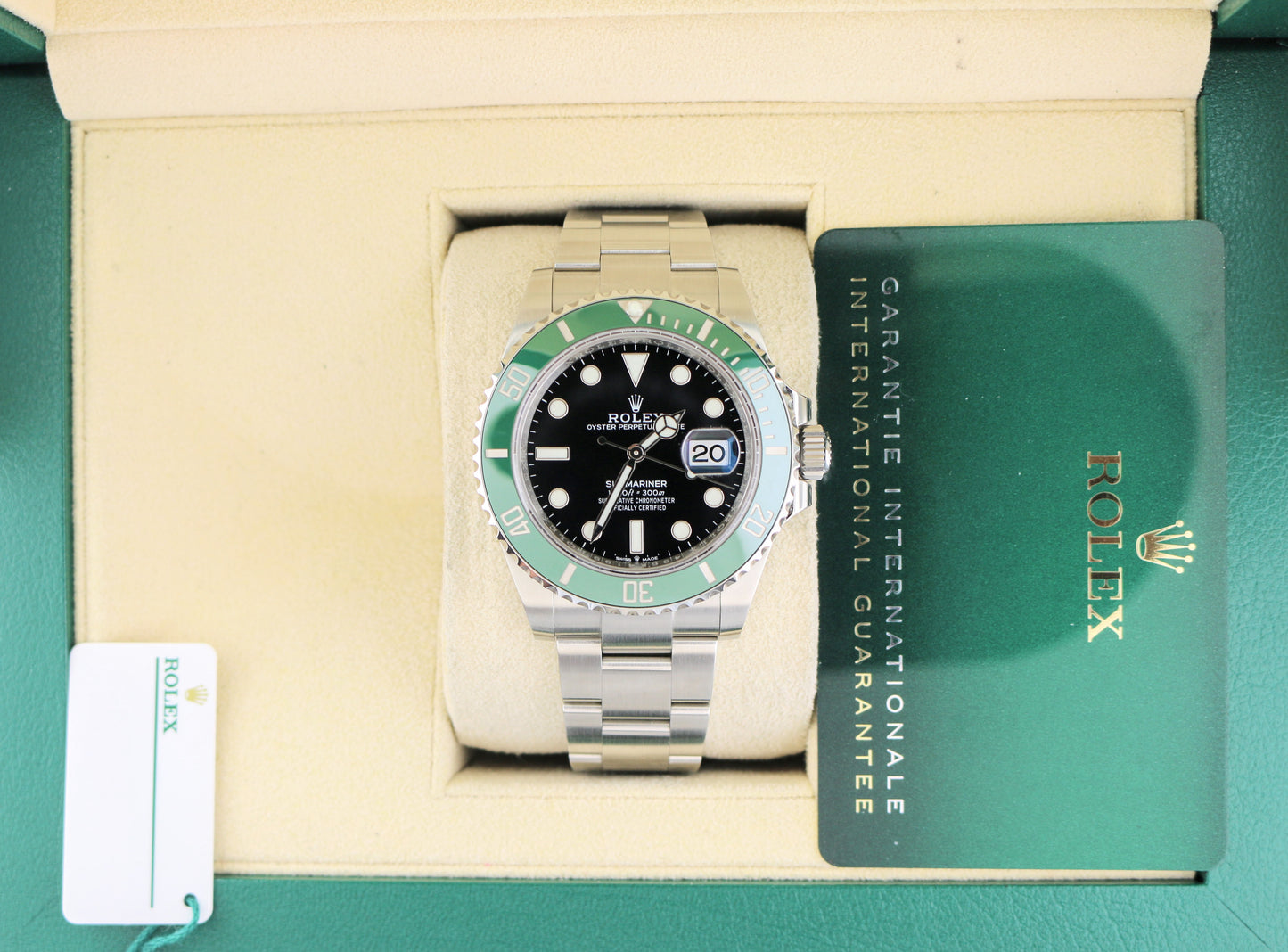 2022 Rolex Starbucks Submariner 126610LV Black Dial SS Oyster With Papers 41mm